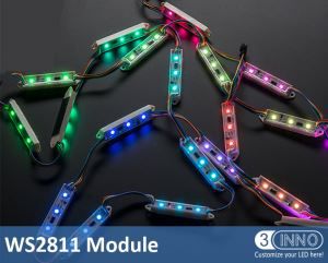 RGB LED Pixel módulo Navidad módulo luz IP65 módulo LED 12V módulo LED Pixel luz WS2811 Pixel módulo Pixel RGB módulo Pixel LED 4.5W LED módulo IP65 módulo