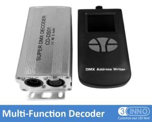 DMX Decoder LED DMX Decoder 512 DMX decodificador DMX dirección escritor DMX512 decodificador DMX convertidor de canales DMX para WS2811 decodificador Super LED Dimmer